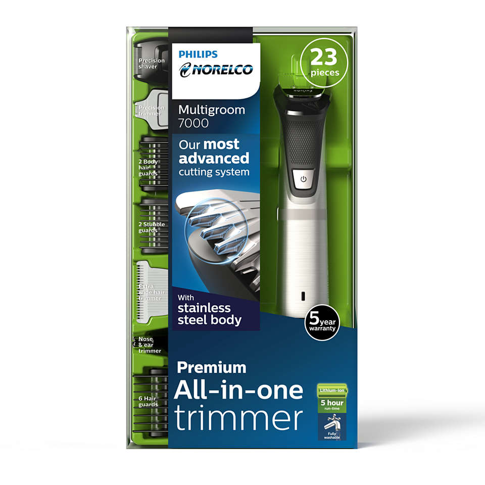 Philips MG7750/49 (Norelco Multigroom 7000 , Face, Head & Body hair all in one trimmer)