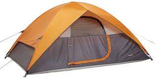 AmazonBasics Polyester Dome Tent  (For Up to 4 Persons, Size 9 x 7 ft, 59 inch Center height, water resistant tent )
