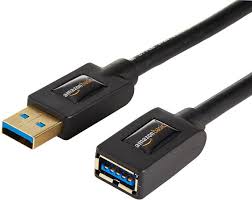 AmazonBasics  Extension Cable for USB 3.0  (Length 3 meters, Black, A- Male to A- Female   )