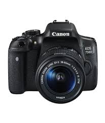 Canon  EOS 750D Digital SLR Camera (24.2MP Resolution, Includes 18-55 is STM Lens + Memory Card + Carry Bag)