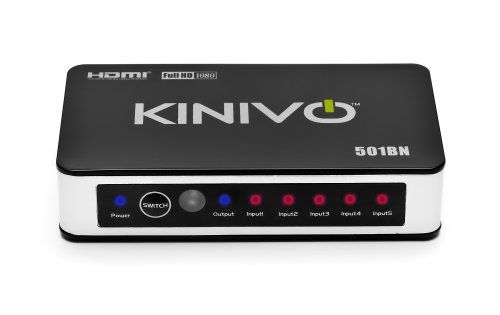 Kinivo 501BN (5 Ports, High speed HDMI Switch with IR Wireless Remote )