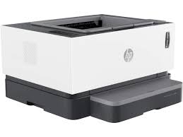 HP Neverstop Laser Tank Printer (Monochrome, Print Speed 21 PPM, Direct Wi-fi via HP App, Single Function, Mess-free Self Reload Toner)