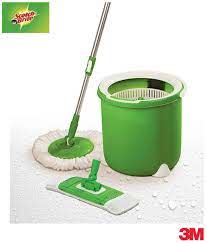 Scotch-Brite Jumper Spin Mop (Single bucket design, 360 degree telescopic handle, Compact design)