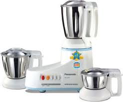Panasonic MX-AC300S-H Mixer Grinder (3 Steel Jar, 550 W, Double safety locking system)