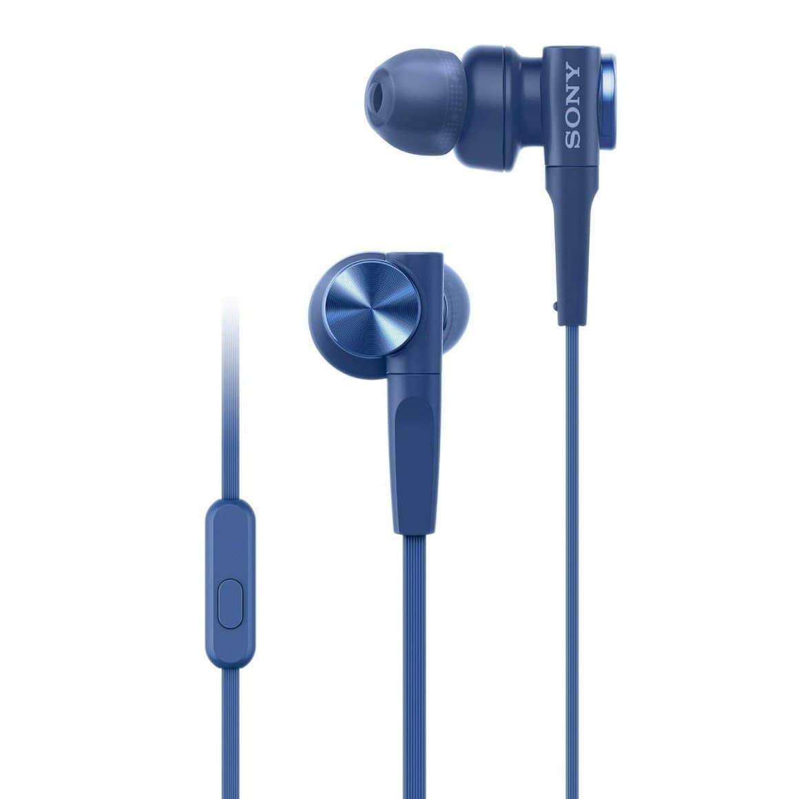 Sony MDR-XB55AP (Extra Bass, With Mic, In-Ear, Without Noise Cancellation,  Tangle free Cable Earphones
)
