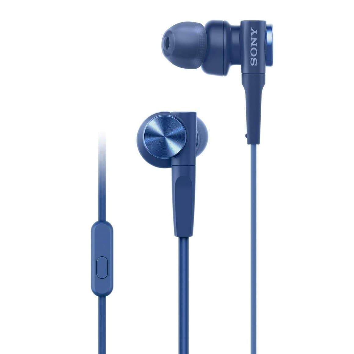 Sony MDR-XB55AP (Extra Bass, With Mic, In-Ear, Without Noise Cancellation,  Tangle free Cable Earphones
)