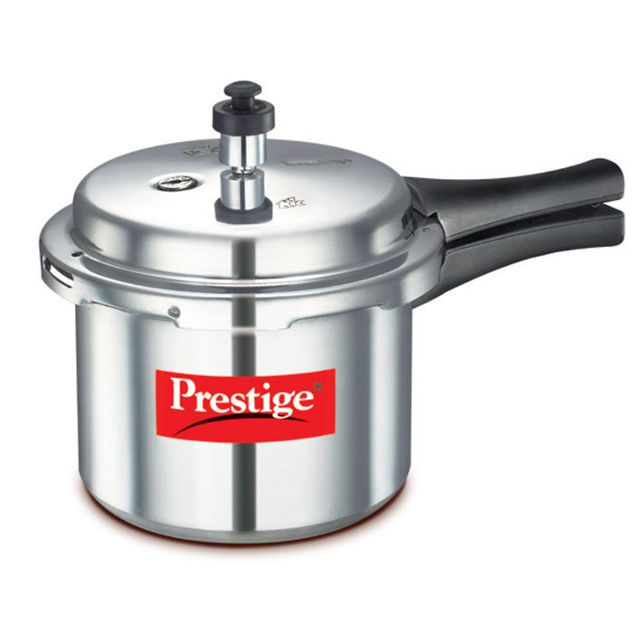 Prestige  Aluminium Pressure Cooker PPAPC3 (3 litres capacity, 1.09 kg Weight, Silver colour, Multipurpose cooker)