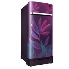 Samsung  198 Liter Single Door Refrigerator RR21T2H2W9R/HL (5 Star Inverter Direct-Cool | Fresh Room | clear lamp view | runs on home inverter | safe clean back | Base stand drawer| deep door guard | Voltage range : 100V - 300V )