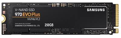 Samsung 970 EVO Plus Solid State Drive (250GB internal Hard drive, NVMe (PCIe Gen 3.0 x 4) interface, Form factor M.2)