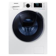 Samsung Ecobubble Washer Dryer Washing machine (8 Kg capacity, Inbuilt Heater, Diamond drum, eco bubble, bubble soak, air wash, crystal gloss design and smart check, Digital inverter motor, eco drum clean, quick wash, ceramic heater, voltage control and silver body)
