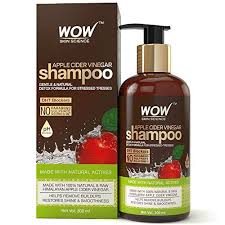 WOW Skin Science Apple Cider Vinegar Shampoo (300ml, Good for Hair & Scalp Health, Free from Harmful Chemicals)